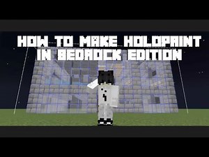 HOW TO MAKE HOLOPRINT IN BEDROCK EDITION!💀