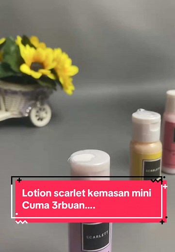 Lotion Scarlette Kemasan Mini: Praktis dan Murah