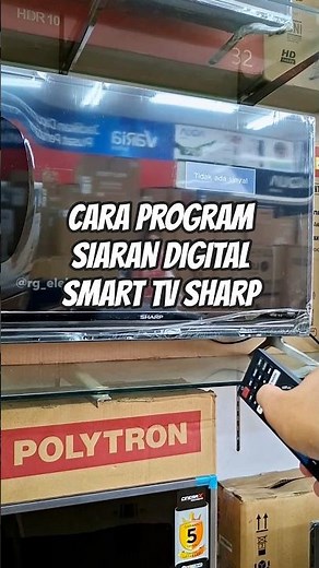 Cara memprogram siaran digital di smart tv Sharp. #tutorial #siarandigital #sharp