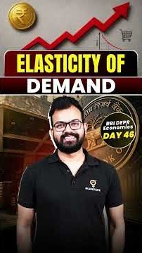 Price Elasticity of Demand: Revenue, Tax & Inflation Impact RBI DEPR Day 46