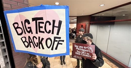 Gaines Township postpones commission meeting due to overflow crowd concerned about Microsoft data center