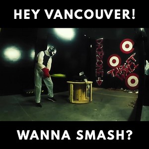 Vancouver's first anger room is finally here! Unleash the force behind a powerful swing and aim for the target wall or take it atop the drop zone and watch the nature of gravity's destruction. Now this is what we call personal therapy. Let's get cracking. e-exit.ca/anger-room | EXIT Canada