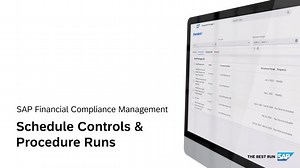 SAP Risk and Assurance Management – Schedule Controls & Procedure Runs