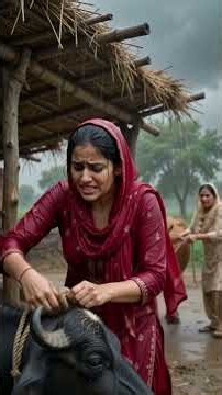 भयंकर आंधी-तूफान में टूटा खेत का बांध 😱 सास-बहू ने बचाई फसल और पशुओं की जान | Haryana keरीति रिवाज