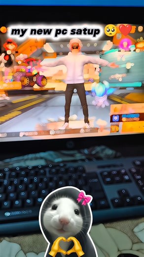 My New Pc Set-up 🥺❤️ Mera Dream pc Set-up #freefire #gaming #pcgaming #shorts