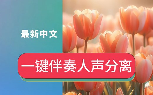 怎么提取歌曲音频伴奏人声乐器鼓声钢琴单独分离ai视频背景音乐分轨软件一键人声分离扒谱神器SpleeterGUI 2.9.4中文版下载