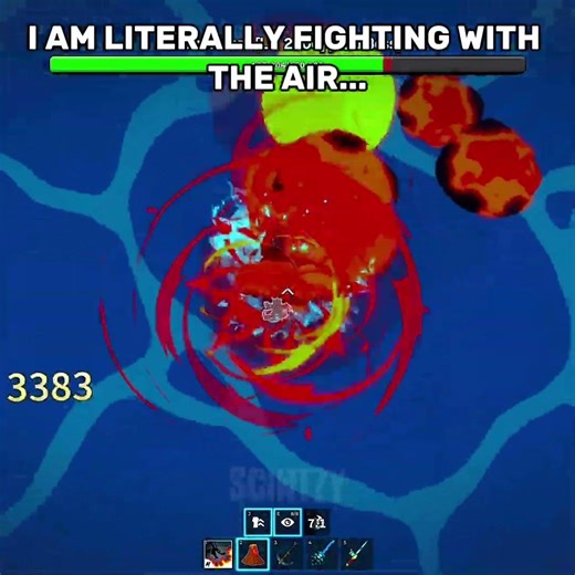 I AM LITERALLY FIGHTING WITH THE AIR...🥀​🥀​ #roblox #bloxfruits