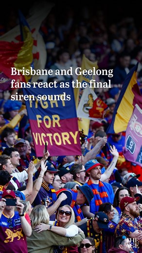 Brisbane have done it! In Fitzroy, the former heartland of the Lions, celebrations were exuberant - in Geelong, scenes were more subdued. Click the link in our bio for more. Photo: Getty #afl #grandfinal | The Age