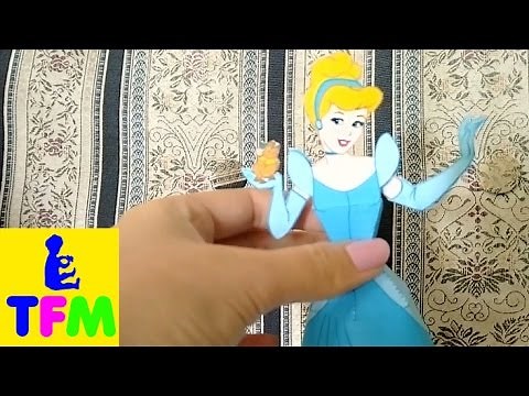 DISNEY PRINCESS:Build Cinderella Paper Doll (How to)