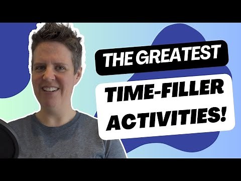 The best Educational time fillers activities | Time filler activities