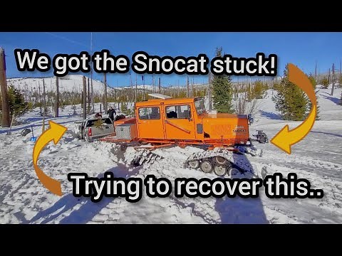 Epic Snocat Recovery! Stuck for a month and half!