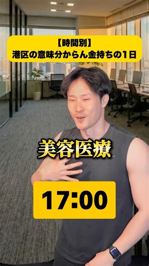 【時間別】港区の意味分からん金持ちの1日