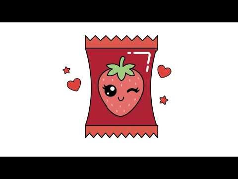 How to Draw a Cute Candy Tutorial | Easy Kawaii Drawing Tutorial for Kids