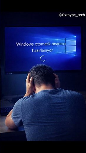 Windows Otomatik Onarıma Hazırlanıyor Sorunu (Kesin Kısa Çözüm 2026) #shorts #bilgisayar #windows