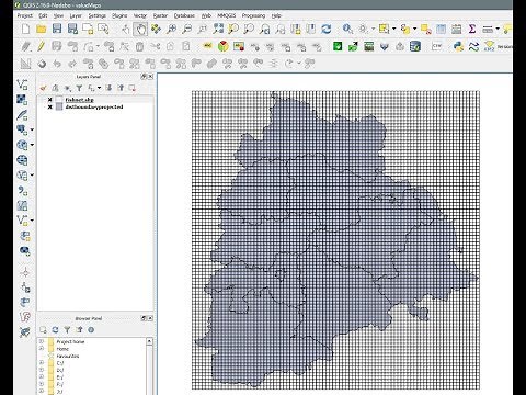 QGIS - MMQGIS - Create Grid Layer - Create Fishnet