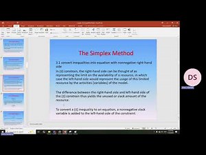 Simplex method #operations research