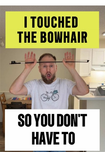 Why You Should Never Touch Violin Bow Hair