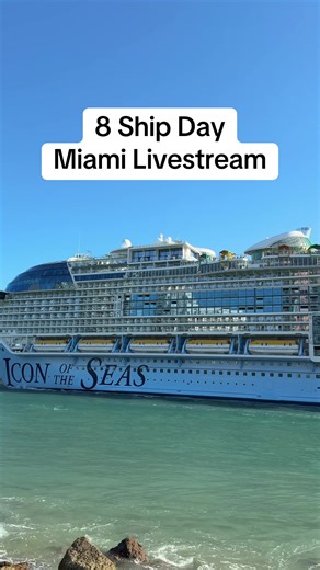 Join us LIVE on YouTube Saturday for an 8 ship sail away livestream from Miami! I hope to see you there! #iconoftheseas #mscworldamerica #cruiseship #cruiselife #cruisetok