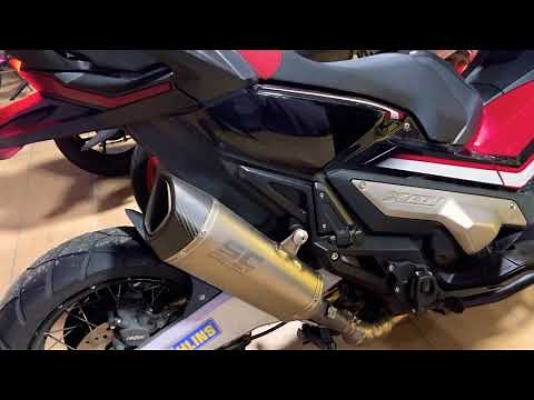 honda xadv 750 with SC project full system exhaust