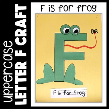 Letter F Craft | F is for Frog Printable Craft Template | ABC Alphabet Crafts