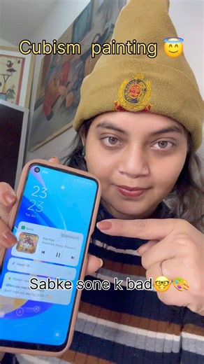 Cubism painting at night 😉🌠🎨🖼️🫟🖌️#painting #drawing #art #shorts #trend #pulkitmeghaarts