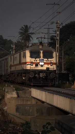 Rama Rosdy Rama on Instagram: "Majestic White Stallion 😍🔥 #Indianrailways #wap7 #stallion #railfans #southernrailway #alp #stallion #viral #railfanning #trainslove #guard #alpaspirants #trending"