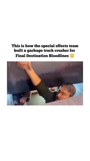 Interesting Vault on Instagram: "To film the brutal garbage truck sequence in Final Destination: Bloodlines, the special effects team relied on a mix of practical effects and controlled chaos rather than pure CGI. 🚛💥 Additionally, The truck itself was filmed separately from the actors, using precision stunt driving, breakaway props, and timed debris launches. Lighter objects were fired with air cannons, while heavier impacts were recreated using scaled elements and reinforced vehicles to keep 