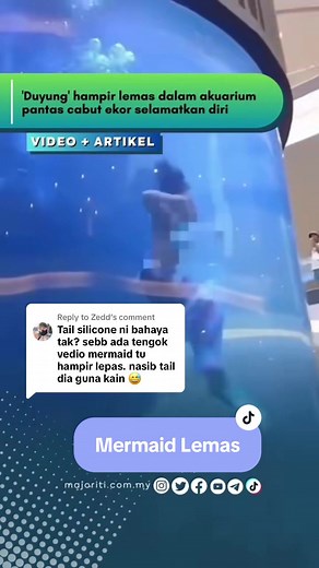 Replying to @Zedd Mermaid diving emergency quick release by certified PADI Mermaid Instructor ⚠️🧜‍♀️🇲🇾 #PADIMermaid #diving #mermaid #malaysianmermaid #duyung #duyungmalaysia #mermaidlemas #duyunglemas #viral #tiktokviral #fyp #siliconetail #siliconemermaidtail