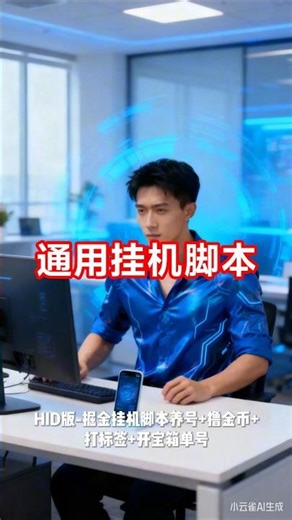 抖音快手番茄通用！HID挂机脚本养号撸金币 评论区领周卡+教程 #多平台网赚 #云端远程控制 #掘金脚本 #打标签开宝箱 #网赚副业