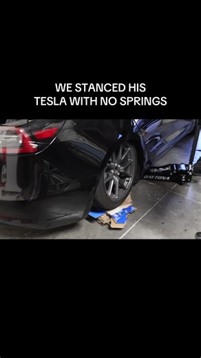 Stancing a Tesla Without Springs: How We Did It