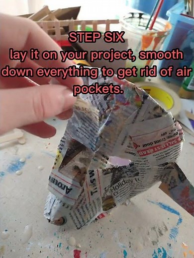 Pt. 1 How to make Paper Mache Mask in 30 seconds