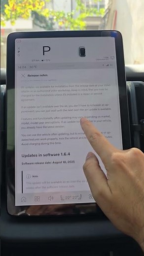 Volvo EX30 1.7.1 Update Released