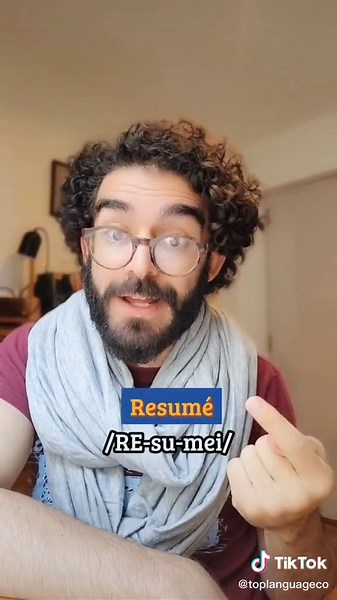Cómo decir currículum en inglés y su pronunciación