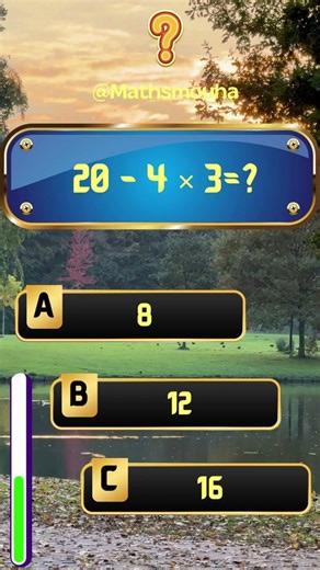 Beat the Timer: Math Quiz Challenge ⏱️ #maths #mathquiz #puzzle #gaming #mindbendingquiz