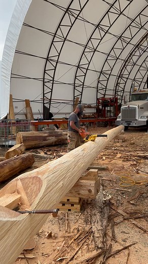 10K views · 5.2K reactions | Making the sawdust fly!!! | Langberg Log Homes | Facebook