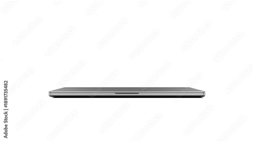 Laptop frameless screen - computer opening the display and dynamic zoom in device display animation. The video includes a green screen, a luma matte mask, and a screen tracking layer