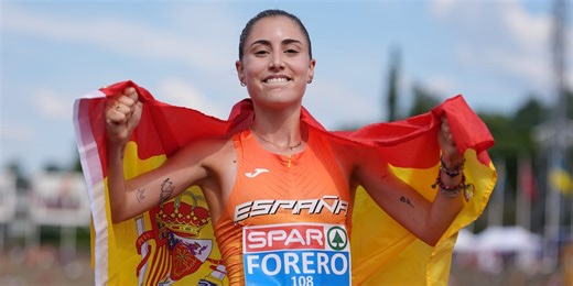 María Forero arrasa y se corona campeona de Europa sub-23 de 5.000m celebrando en la recta final
