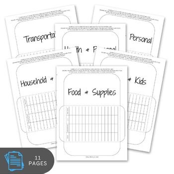 Life Cash Envelope System Printable | Budget Stuffing Binder Kit