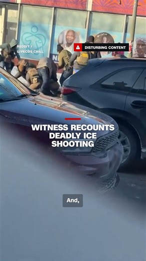 CNN's Sara Sidner spoke to a witness that saw how the latest deadly ICE shooting unfolded in Minneapolis, Minnesota. The interview took place in a donut shop close to the scene of the shooting. Follow live updates: https://cnn.it/3NvJucJ | CNN