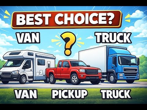 🚀 Van vs Pickup vs Truck — بهترین انتخاب برای کمپر چیه؟