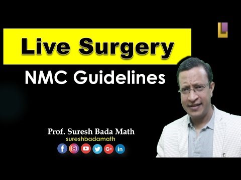 NMC Guidelines on Live Surgeries