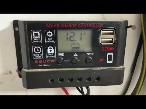 Solar Charge Controller Connection with inverter solar panel and battery