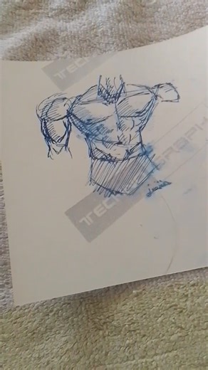 how to draw muscle body #viralart #short