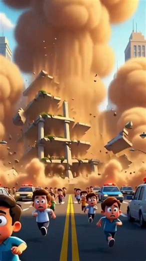 Building Collapse 😱 | 3D Cartoon