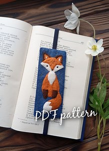 Felt Fox Bookmark Pattern: Easy DIY Gift (PDF Pattern) - Etsy