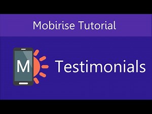 Mobirise Testimonials | Video 14 of 27