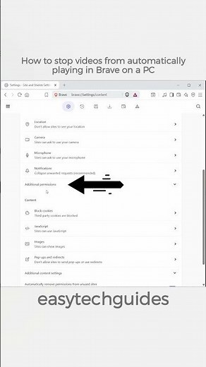 How to stop videos from automatically playing in Brave on a PC