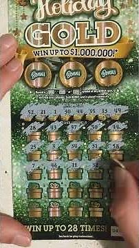 $20 1 Million Holiday Gold scratch off Illinois Lottery winner 🤑