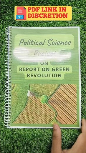 Political Science Project On Report on Green Revolution #diy #project #class12 #politicalscience