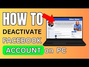 How to Deactivate Facebook Account PC (2024)